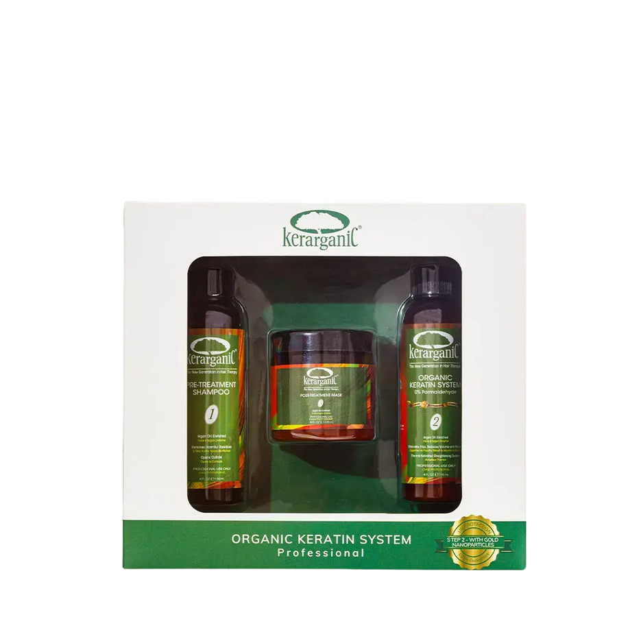 DIY ORGANIC KERATIN SET - FORMALDEHYDE FREE KERATIN TREATMENT ㅤㅤㅤㅤKerarganic