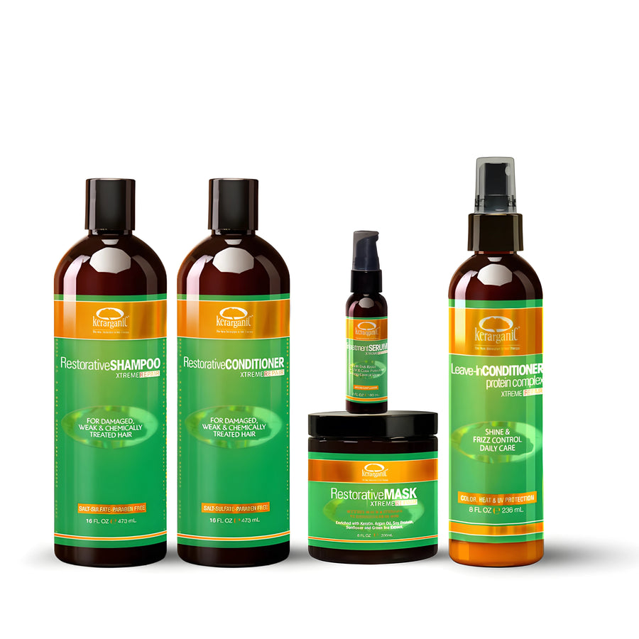RESTORATIVE XTREME HAIR REPAIR PRODUCTS FRIZZ CONTROL COLLECTION BUNDLE